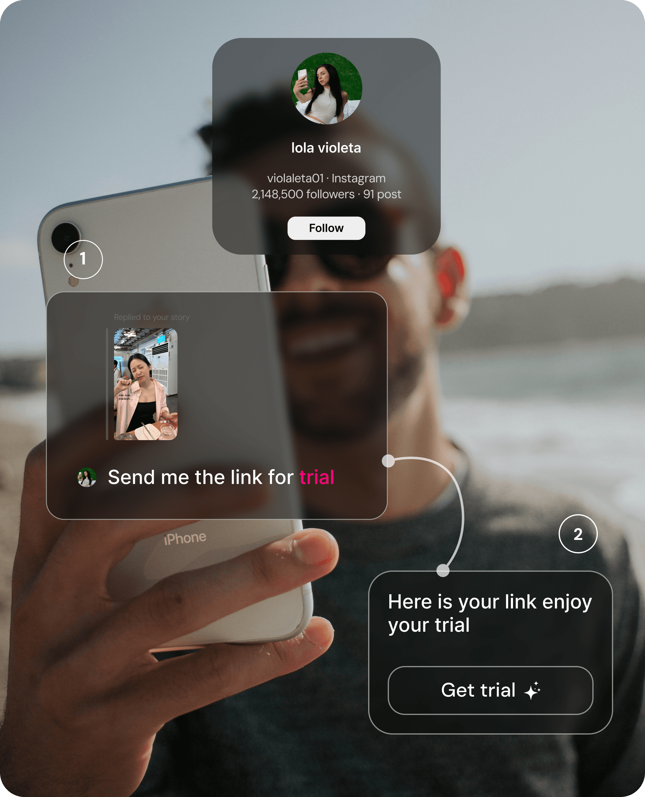 Story reply automation demo